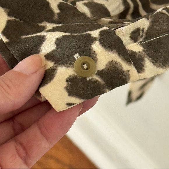 Diane Von Furstenberg Prita silk shirt dress leopard animal print. 100% Silk - Picture 10 of 15